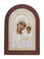 AR-2/002AG/R, Казанская БМ, икона арочная, красное дерево  75х103