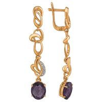 кл1291а-3 Серьги (Au 585)