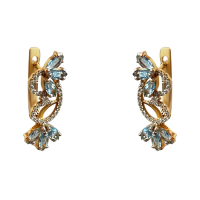 СЛ-336К-Т Серьги Au 585