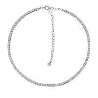 C1-AW-10336   р-р 35.0+8 Колье (Ag 925)