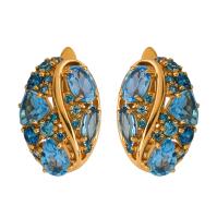 кл1245а-1 Серьги (Au 585)