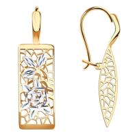 РАСд816-3442 Серьги (Au 585)