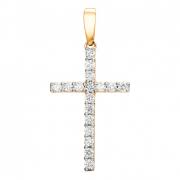 Кр112-6763 Подвеска-Крест (Au 585)