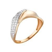 кл1428 Кольцо (Au 585) (32 Фианит 0,064Ct)