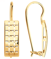 АСд962-3848 Серьги (Au 585)