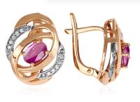 02-1463/3 Серьги (Au 585)