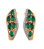 02-1055/1 Серьги (Au 585)