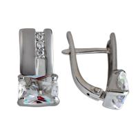 2000-0397_krist-718 Серьги (Ag 925)