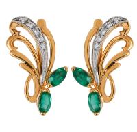 2-03-502 Серьги (Au 585)