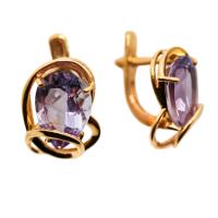 02-1-296 Серьги (Au 585)