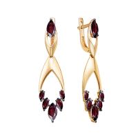 С124-6052Гр Серьги (Au 585)