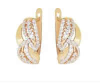 кл1284а Серьги (Au 585)