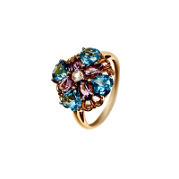 КЛ-453К-АТ Кольцо Au 585