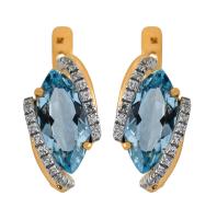 12460 Серьги (Au 585)