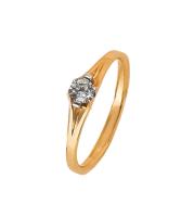 R02-D-SOL02-020-47 Кольцо (Au 585)