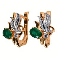 02-0887/1 Серьги (Au 585)