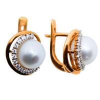 02-1-235 Серьги (Au 585)