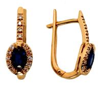 91721580БС Серьги (Au 585)