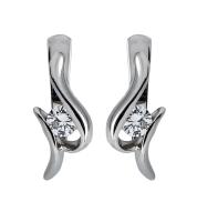 81721247 Серьги (Au 585) (2 Бр Кр-57 0,420Ct 3/4А)