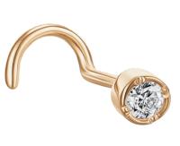 ПрснгНос2мм/бцФ/з585 Пирсинг (Au 585)