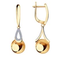 02-8555 Серьги (Au 585)