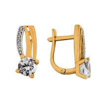 4КР19-310 Серьги (Au 585)