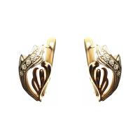 12157з Серьги Au 585