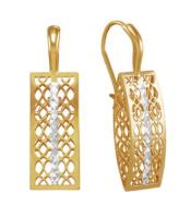 РАСд794-3394 Серьги (Au 585)