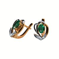 02-0646/1 Серьги (Au 585)