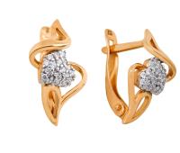 2-4854 Серьги (Au 585)