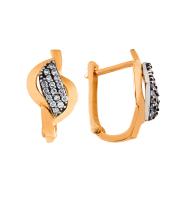 4R000170 Серьги (Au 585)