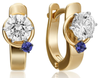 02-4244-00-504-1111-38 Серьги (Au 585)