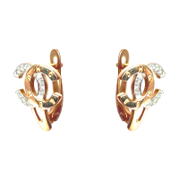 2130303 Серьги Au 585