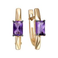 С324-6068Ам Серьги (Au 585)