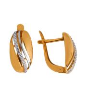 120021G262л Серьги (Au 585)