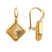 Сд3879 Серьги (Au 585)