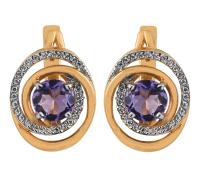 СЛ-509К-А Серьги (Au 585)