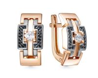 120684 ч Серьги (Au 585)