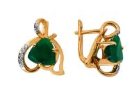 КЛ394А-12 Серьги (Au 585)