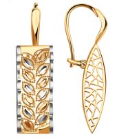 РАСд1002-3910 Серьги (Au 585)