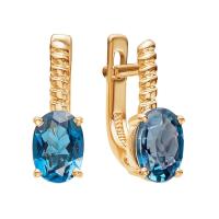 С120-3780ТЛ Серьги (Au 585)