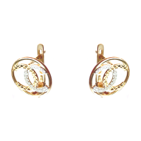 2080803 Серьги Au 585