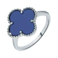 R00206/синий Кольцо (Ag 925)