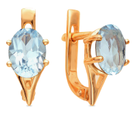 С120-1732Т Серьги (Au 585)