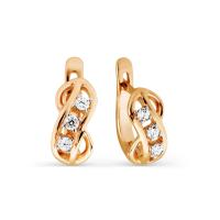 Т142026360 Серьги (Au 585)