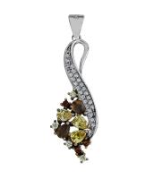 23SET9485mix-113 Подвеска (Ag 925)