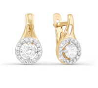 121408 Серьги (Au 585)