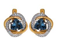 СЛ-510К-ТЛ Серьги (Au 585)