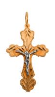 5кра226 Подвеска крест(Au 585)