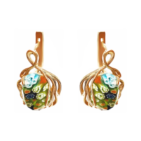 4КР01-046 Серьги Au 585